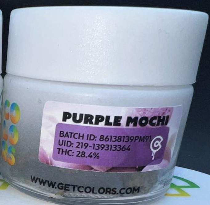 Colors Extracts Flower Purple Mochi